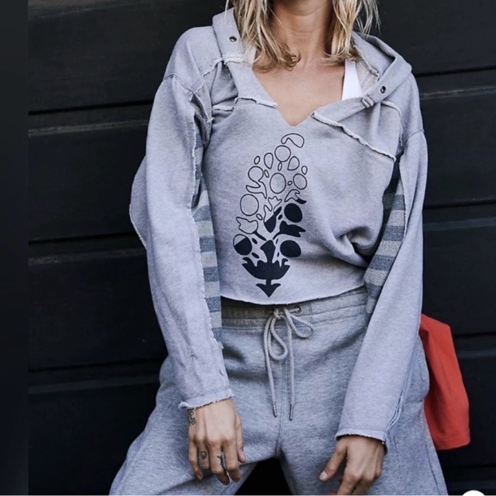 Free People Nights Like This Cropped Hoodie